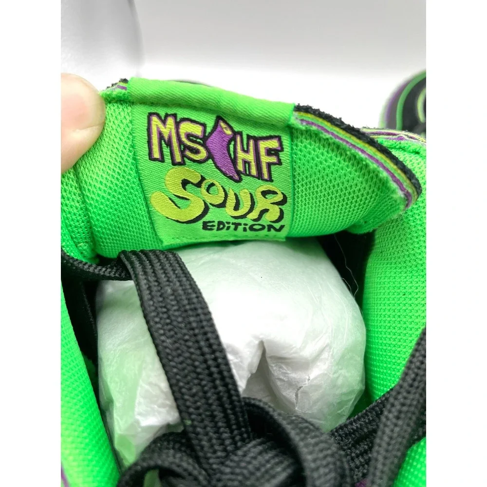 MSCHF Gobstomper Sour Edition Men Size EU 40 Black Green Lace Up Shoes NWOB
